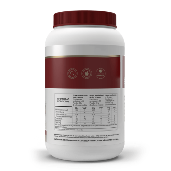 Whey Protein Isolado - Isofort - 900g - Vitafor - Imagem 2